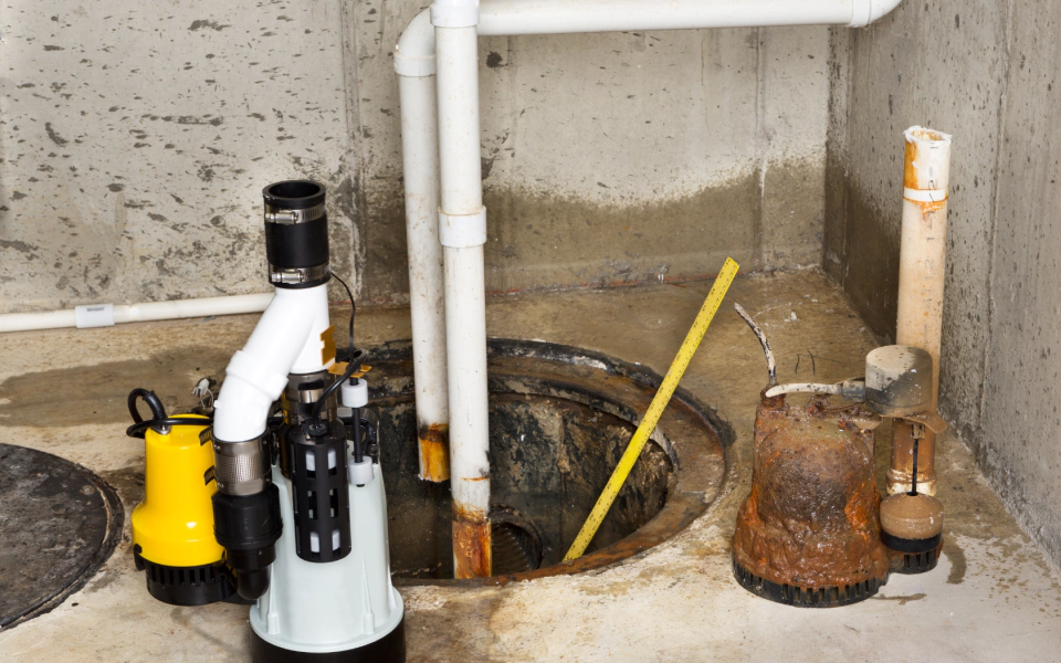 Specialized sump pump services by The Drip Fixers, ensuring your basement stays dry and functional.