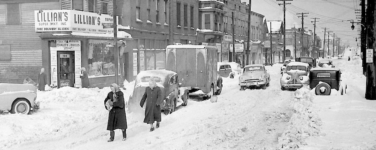 The stark aftermath of historic blizzards: a reminder of their deadly toll.